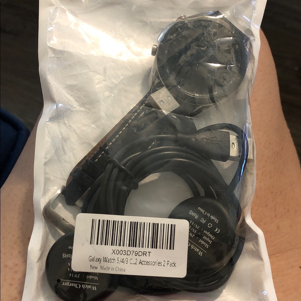 Samsung Black Galaxy Watch Charging Cables and Dock Accessories